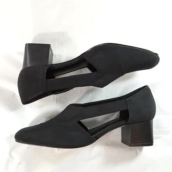 Fashion bug women's size 8 black heels - Picture 2 of 10